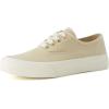image:imageCUSHIONAIRE Freshman Womens Sneakers Lightweight Casual Walking Shoes for Women with Memory Foam Wide Widths AvailableKhaki Canvas