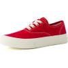 image:imageCUSHIONAIRE Freshman Womens Sneakers Lightweight Casual Walking Shoes for Women with Memory Foam Wide Widths AvailableRed Canvas