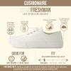 image:imageCUSHIONAIRE Freshman Womens Sneakers Lightweight Casual Walking Shoes for Women with Memory Foam Wide Widths AvailableWhite Smooth