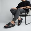 image:imageCUSHIONAIRE Galaxy Cloud Slides for Men Soft Waterproof Recovery Sandals with Molded Footbed and Non Slip OutsoleBlack