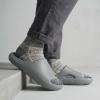 image:imageCUSHIONAIRE Galaxy Cloud Slides for Men Soft Waterproof Recovery Sandals with Molded Footbed and Non Slip OutsoleGrey