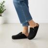 image:imageCUSHIONAIRE Hana  Genuine Leather Suede Classic Clog Womens Shoes  Slip On Mule Comfortable Shoes for WomenBlack