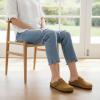 image:imageCUSHIONAIRE Hana  Genuine Leather Suede Classic Clog Womens Shoes  Slip On Mule Comfortable Shoes for WomenCamel