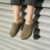 image:imageCUSHIONAIRE Hana  Genuine Leather Suede Classic Clog Womens Shoes  Slip On Mule Comfortable Shoes for WomenMoss