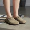 image:imageCUSHIONAIRE Hana  Genuine Leather Suede Classic Clog Womens Shoes  Slip On Mule Comfortable Shoes for WomenMoss