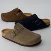 image:imageCUSHIONAIRE Hana  Genuine Leather Suede Classic Clog Womens Shoes  Slip On Mule Comfortable Shoes for WomenMoss