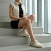 image:imageCUSHIONAIRE Hana Womens Clogs  Comfortable Vegan Suede Clogs for Women  Slip On Potato Shoes with Cork Footbed amp Arch Support  Memory Foam Wide Widths AvailableBeige Corduroy