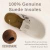 image:imageCUSHIONAIRE Hana Womens Clogs  Comfortable Vegan Suede Clogs for Women  Slip On Potato Shoes with Cork Footbed amp Arch Support  Memory Foam Wide Widths AvailableBeige Corduroy