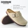 image:imageCUSHIONAIRE Hana Womens Clogs  Comfortable Vegan Suede Clogs for Women  Slip On Potato Shoes with Cork Footbed amp Arch Support  Memory Foam Wide Widths AvailableStone