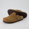 image:imageCUSHIONAIRE Hana Womens Clogs  Comfortable Vegan Suede Clogs for Women  Slip On Potato Shoes with Cork Footbed amp Arch Support  Memory Foam Wide Widths AvailableTan Vegan Suede