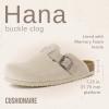 image:imageCUSHIONAIRE Hana Womens Clogs  Comfortable Vegan Suede Clogs for Women  Slip On Potato Shoes with Cork Footbed amp Arch Support  Memory Foam Wide Widths AvailableBeige Corduroy