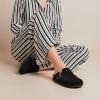 image:imageCUSHIONAIRE Hana Womens Clogs  Comfortable Vegan Suede Clogs for Women  Slip On Potato Shoes with Cork Footbed amp Arch Support  Memory Foam Wide Widths AvailableBlack Corduroy