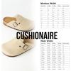 image:imageCUSHIONAIRE Hana Womens Clogs  Comfortable Vegan Suede Clogs for Women  Slip On Potato Shoes with Cork Footbed amp Arch Support  Memory Foam Wide Widths AvailableTan Vegan Suede