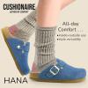 image:imageCUSHIONAIRE Hana Womens Clogs  Comfortable Vegan Suede Clogs for Women  Slip On Potato Shoes with Cork Footbed amp Arch Support  Memory Foam Wide Widths AvailableLight Denim