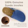 image:imageCUSHIONAIRE Hana Womens Clogs  Comfortable Vegan Suede Clogs for Women  Slip On Potato Shoes with Cork Footbed amp Arch Support  Memory Foam Wide Widths AvailableLight Denim