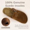 image:imageCUSHIONAIRE Hana Womens Clogs  Comfortable Vegan Suede Clogs for Women  Slip On Potato Shoes with Cork Footbed amp Arch Support  Memory Foam Wide Widths AvailableTan Corduroy