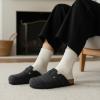 image:imageCUSHIONAIRE Hana Womens Clogs  Comfortable Vegan Suede Clogs for Women  Slip On Potato Shoes with Cork Footbed amp Arch Support  Memory Foam Wide Widths AvailableCharcoal Wool