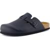 image:imageCUSHIONAIRE Hana Womens Clogs  Comfortable Vegan Suede Clogs for Women  Slip On Potato Shoes with Cork Footbed amp Arch Support  Memory Foam Wide Widths AvailableBlack