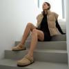 image:imageCUSHIONAIRE Hana Womens Clogs  Comfortable Vegan Suede Clogs for Women  Slip On Potato Shoes with Cork Footbed amp Arch Support  Memory Foam Wide Widths AvailableTaupe Corduroy