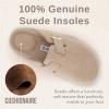 image:imageCUSHIONAIRE Hana Womens Clogs  Comfortable Vegan Suede Clogs for Women  Slip On Potato Shoes with Cork Footbed amp Arch Support  Memory Foam Wide Widths AvailableSand Wool
