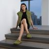 image:imageCUSHIONAIRE Hana Womens Clogs  Comfortable Vegan Suede Clogs for Women  Slip On Potato Shoes with Cork Footbed amp Arch Support  Memory Foam Wide Widths AvailableKhaki Corduroy