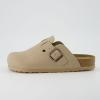 image:imageCUSHIONAIRE Hana Womens Clogs  Comfortable Vegan Suede Clogs for Women  Slip On Potato Shoes with Cork Footbed amp Arch Support  Memory Foam Wide Widths AvailableSand Vegan Suede