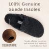 image:imageCUSHIONAIRE Hana Womens Clogs  Comfortable Vegan Suede Clogs for Women  Slip On Potato Shoes with Cork Footbed amp Arch Support  Memory Foam Wide Widths AvailableCharcoal Wool