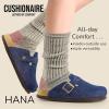 image:imageCUSHIONAIRE Hana Womens Clogs  Comfortable Vegan Suede Clogs for Women  Slip On Potato Shoes with Cork Footbed amp Arch Support  Memory Foam Wide Widths AvailableDark Denim
