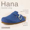 image:imageCUSHIONAIRE Hana Womens Clogs  Comfortable Vegan Suede Clogs for Women  Slip On Potato Shoes with Cork Footbed amp Arch Support  Memory Foam Wide Widths AvailableLight Denim