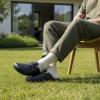image:imageCUSHIONAIRE Haze Mens Clogs  Comfortable SlipOn Clogs for Men with Arch Support and Cork Suede Footbed  Perfect Potato Shoes for Indoor amp Outdoor UseBlack Nappa