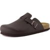 image:imageCUSHIONAIRE Haze Mens Clogs  Comfortable SlipOn Clogs for Men with Arch Support and Cork Suede Footbed  Perfect Potato Shoes for Indoor amp Outdoor UseBrown