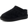 image:imageCUSHIONAIRE Hilo3 Cozy Suede Womens Slippers Soft Faux Fur Lined Slip On House Shoes for Women with Cushioned Memory FoamBlack Midnight Genuine Suede