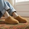 image:imageCUSHIONAIRE Hilo3 Cozy Suede Womens Slippers Soft Faux Fur Lined Slip On House Shoes for Women with Cushioned Memory FoamChestnut 2