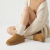 image:imageCUSHIONAIRE Hilo3 Cozy Suede Womens Slippers Soft Faux Fur Lined Slip On House Shoes for Women with Cushioned Memory FoamChestnut Leaf Genuine Suede