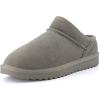 image:imageCUSHIONAIRE Hilo3 Cozy Suede Womens Slippers Soft Faux Fur Lined Slip On House Shoes for Women with Cushioned Memory FoamGrey 2