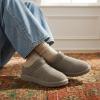 image:imageCUSHIONAIRE Hilo3 Cozy Suede Womens Slippers Soft Faux Fur Lined Slip On House Shoes for Women with Cushioned Memory FoamGrey 2