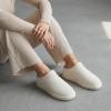 image:imageCUSHIONAIRE Hilo3 Cozy Suede Womens Slippers Soft Faux Fur Lined Slip On House Shoes for Women with Cushioned Memory FoamOff White 2