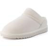 image:imageCUSHIONAIRE Hilo3 Cozy Suede Womens Slippers Soft Faux Fur Lined Slip On House Shoes for Women with Cushioned Memory FoamOff White 2