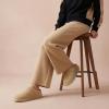 image:imageCUSHIONAIRE Hilo3 Cozy Suede Womens Slippers Soft Faux Fur Lined Slip On House Shoes for Women with Cushioned Memory FoamSand 2