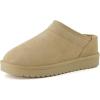 image:imageCUSHIONAIRE Hilo3 Cozy Suede Womens Slippers Soft Faux Fur Lined Slip On House Shoes for Women with Cushioned Memory FoamSand Breeze Genuine Suede