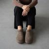 image:imageCUSHIONAIRE Hilo3 Cozy Suede Womens Slippers Soft Faux Fur Lined Slip On House Shoes for Women with Cushioned Memory FoamTaupe Earth Genuine Suede