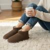 image:imageCUSHIONAIRE Hip3 Genuine Suede Leather Ankle Boots for Women  Pull On Cozy Faux Fur Boots Womens Shoes with Comfortable Memory FoamChocolate Genuine Suede