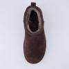 image:imageCUSHIONAIRE Hip3 Genuine Suede Leather Ankle Boots for Women  Pull On Cozy Faux Fur Boots Womens Shoes with Comfortable Memory FoamChocolate Genuine Suede