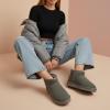 image:imageCUSHIONAIRE Hip3 Genuine Suede Leather Ankle Boots for Women  Pull On Cozy Faux Fur Boots Womens Shoes with Comfortable Memory FoamGray Steel Genuine Suede
