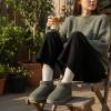 image:imageCUSHIONAIRE Hip3 Genuine Suede Leather Ankle Boots for Women  Pull On Cozy Faux Fur Boots Womens Shoes with Comfortable Memory FoamGray Steel Genuine Suede