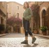 image:imageCUSHIONAIRE Hip3 Genuine Suede Leather Ankle Boots for Women  Pull On Cozy Faux Fur Boots Womens Shoes with Comfortable Memory FoamGrey Genuine Suede