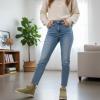 image:imageCUSHIONAIRE Hip3 Genuine Suede Leather Ankle Boots for Women  Pull On Cozy Faux Fur Boots Womens Shoes with Comfortable Memory FoamKhaki Genuine Suede