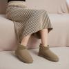 image:imageCUSHIONAIRE Hip3 Genuine Suede Leather Ankle Boots for Women  Pull On Cozy Faux Fur Boots Womens Shoes with Comfortable Memory FoamMoss Genuine Suede