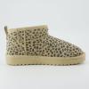 image:imageCUSHIONAIRE Hip3 Genuine Suede Leather Ankle Boots for Women  Pull On Cozy Faux Fur Boots Womens Shoes with Comfortable Memory FoamTan Spotted Genuine Suede