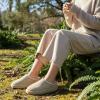 image:imageCUSHIONAIRE Kabuki Platform Boots Genuine Suede Fuzzy Mule Slippers for Women with Memory Foam  IndoorOutdoor Womens Slippers  Wide Widths AvailableBiscuit Suede